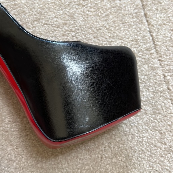 Christian Louboutin Black Daffodile 160mm Kid size 37 - Picture 14 of 16